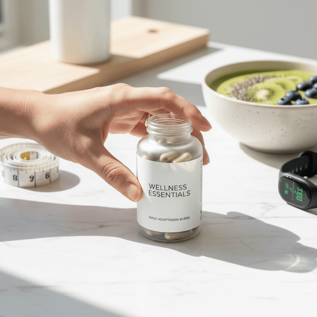 Person holding Cellucare Blood Sugar Formula